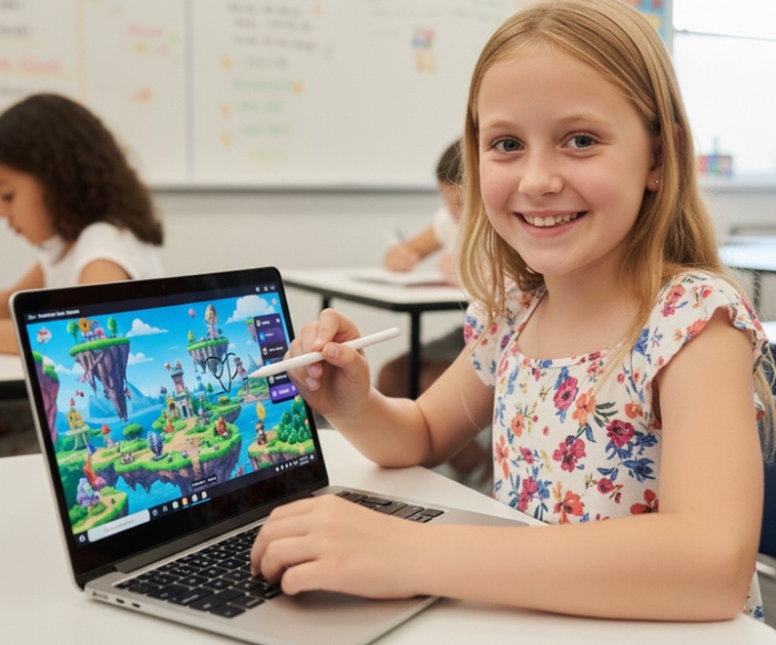Students creating with AI